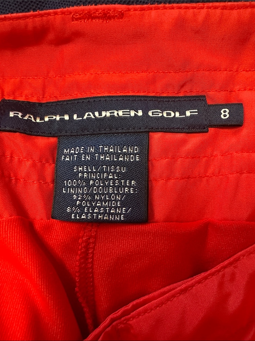Ralph Lauren Navy Golf Polo Top with Red Golf Skort - Picture 5 of 12